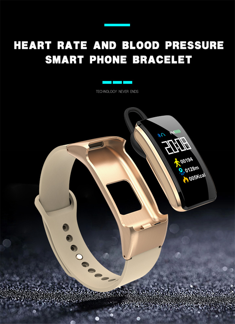 Smart Bracelet B31 with  Headset Smart Wristwatch