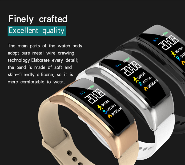 Smart Bracelet B31 with  Headset Smart Wristwatch