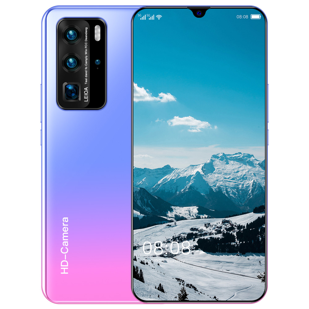 P60 Pro 4K HD camera 5G mobile phone 7.1-inch water drop screen 12+512GB large memory Android 10.0 system smart phone